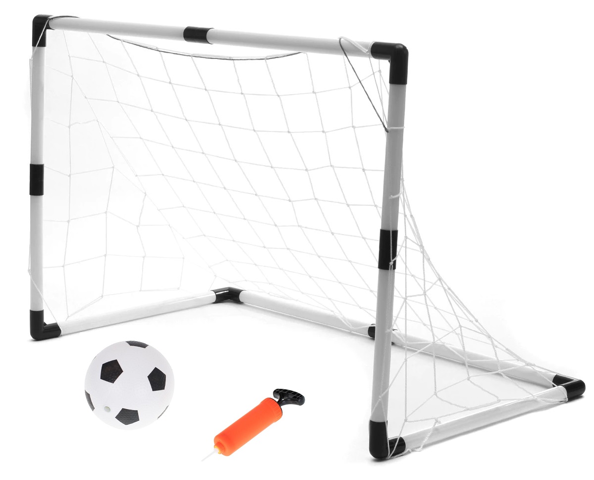 Levně Fotbalová branka pro děti (2KS-62X42X28CM / 1KS-120X80X52CM) + míč + pumpa