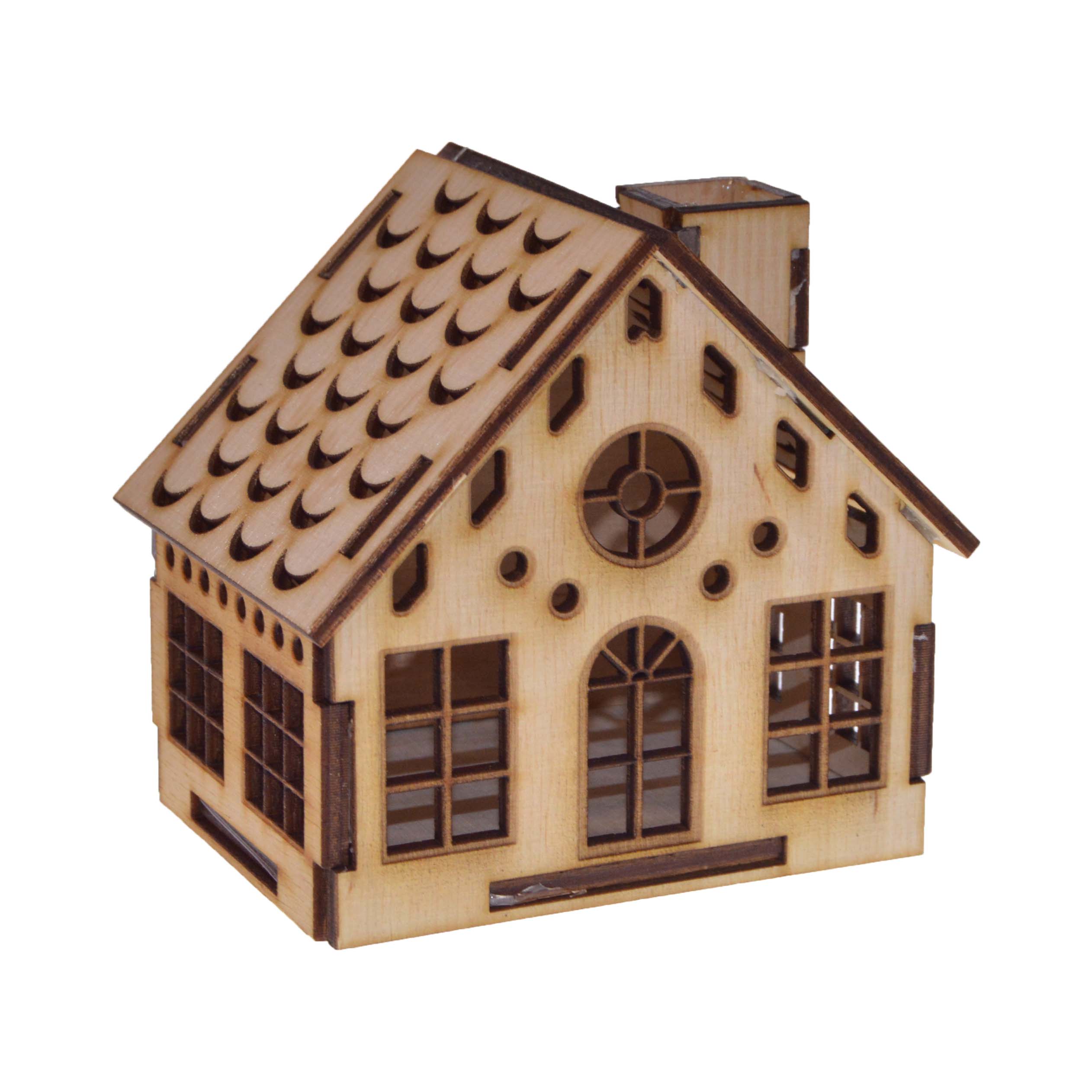 Dřevěný domeček 11,5 cm